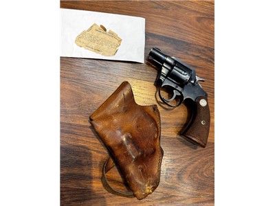 VERY RARE 1934 Colt Bankers Special 38 Colt Revolver 2" Excellent Shape C&R