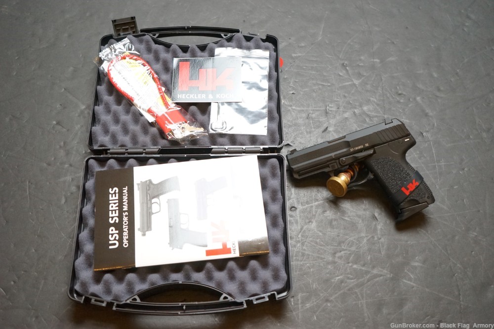 HK USP Compact 9mm, USPC V7, Original Case, 2 mags, Heckler & Koch, CLEAN-img-0