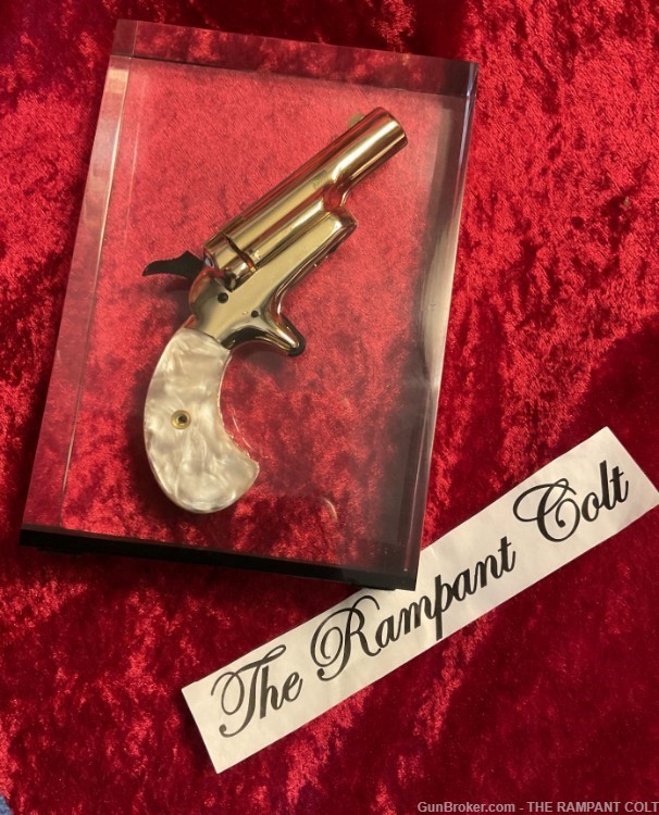 C:1971 Colt Gold PLated Derringer Embedded in Lucite New-img-2