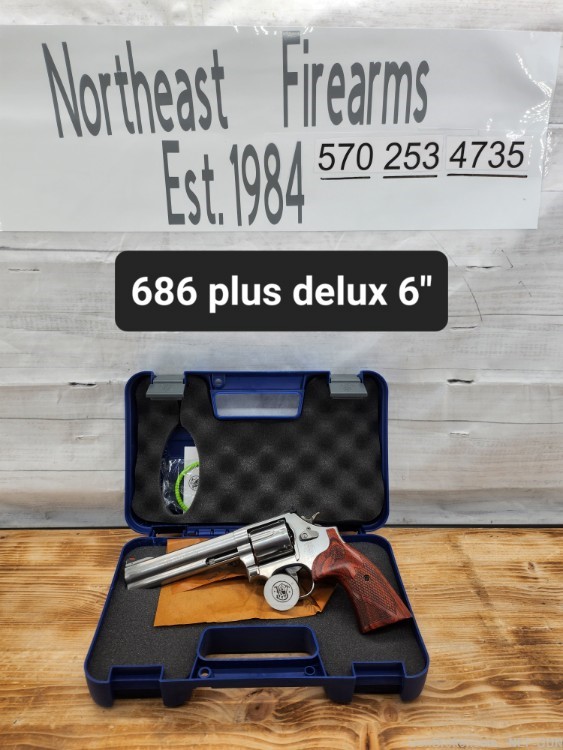 save with used like new 686 plus delux 6" 357 mag smith & wesson-img-0