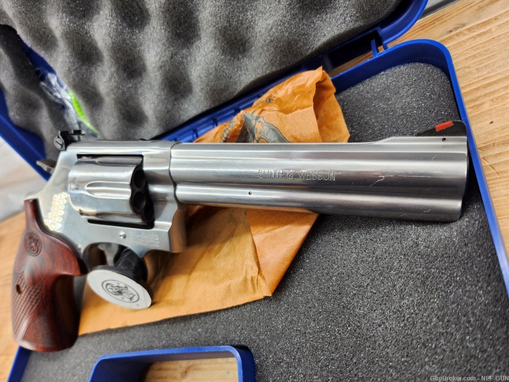 save with used like new 686 plus delux 6" 357 mag smith & wesson-img-6