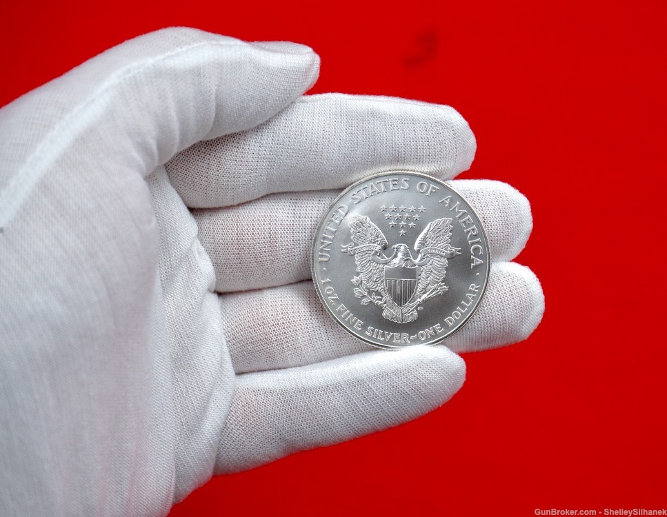 Ultra Rare 2001 American Silver Eagle 1oz .999 Silver Colorized Painted NEW-img-3