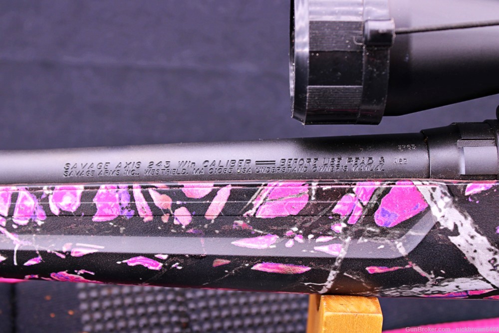 SAVAGE AXIS .243WIN 20" MUDDY GIRL FREE BUSHNELL 3-9X40 57100-img-11