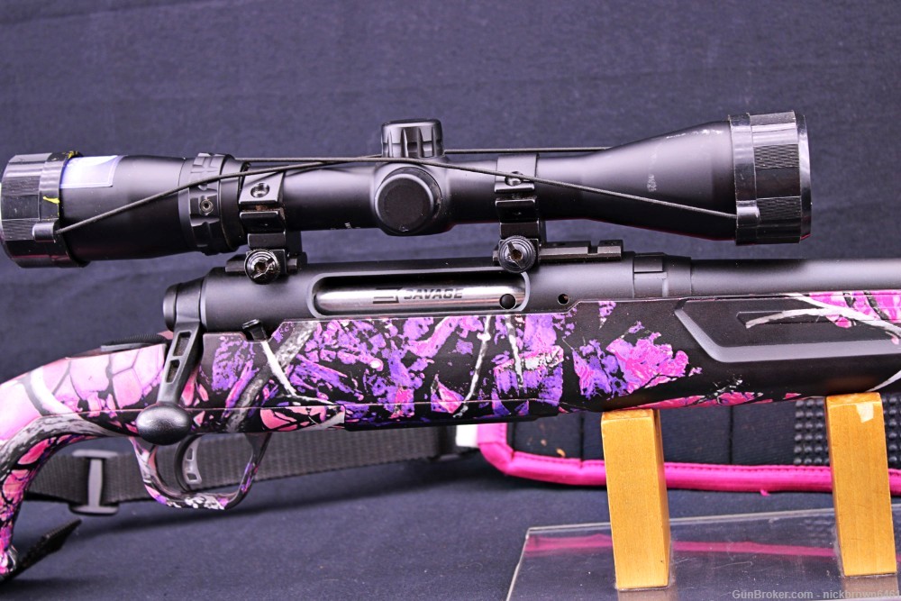 SAVAGE AXIS .243WIN 20" MUDDY GIRL FREE BUSHNELL 3-9X40 57100-img-15