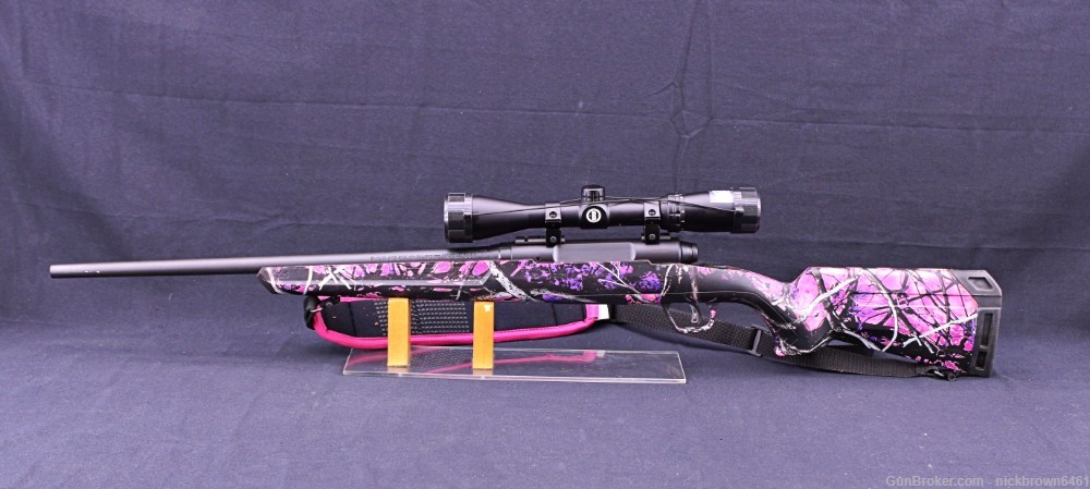 SAVAGE AXIS .243WIN 20" MUDDY GIRL FREE BUSHNELL 3-9X40 57100-img-3