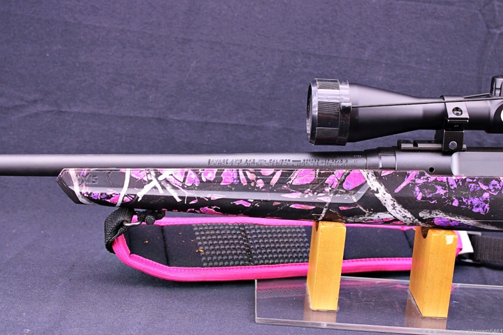 SAVAGE AXIS .243WIN 20" MUDDY GIRL FREE BUSHNELL 3-9X40 57100-img-7
