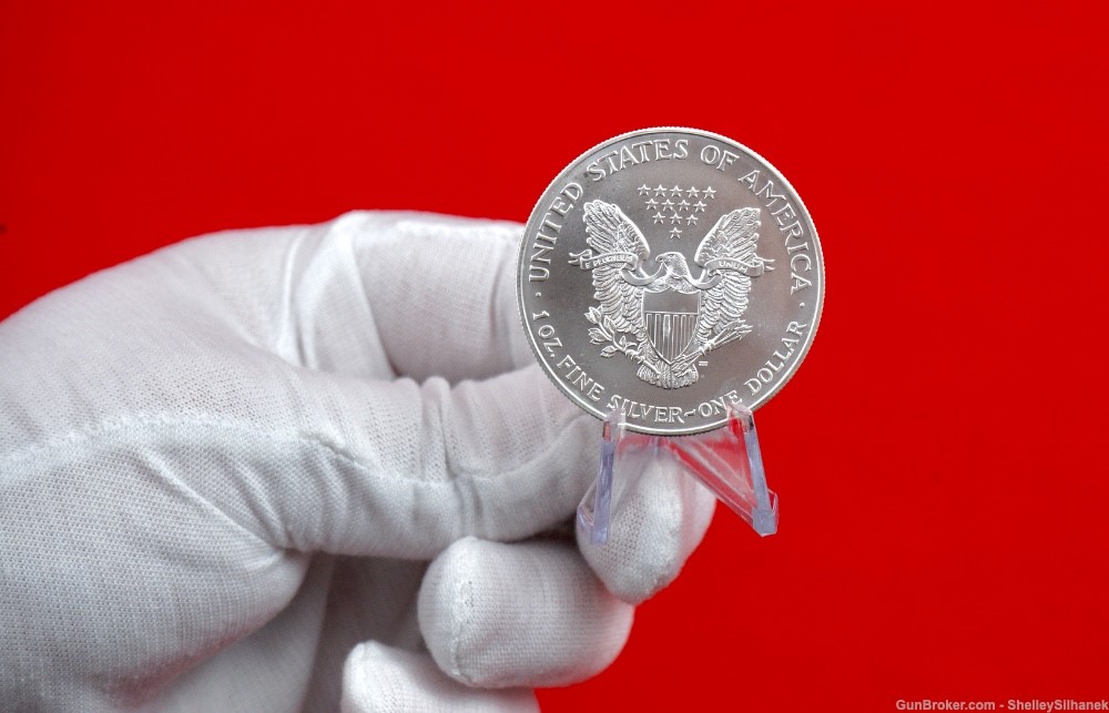 Ultra Rare 2000 American Silver Eagle 1oz .999 Silver Colorized Painted NEW-img-1