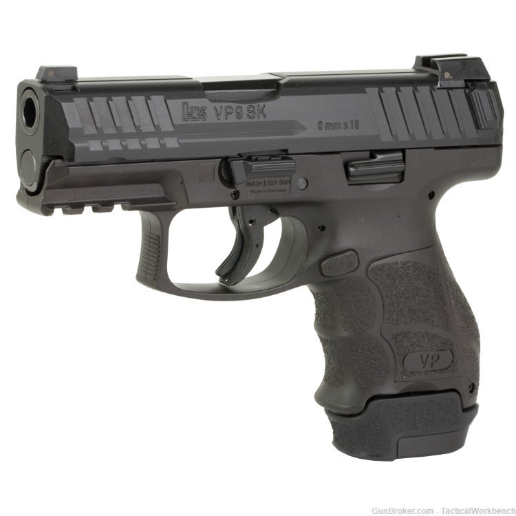 Heckler & Koch, HK, VP9SK-B, Sub-Compact, 9MM, 3.39", Night Sights, 3 Mags-img-1