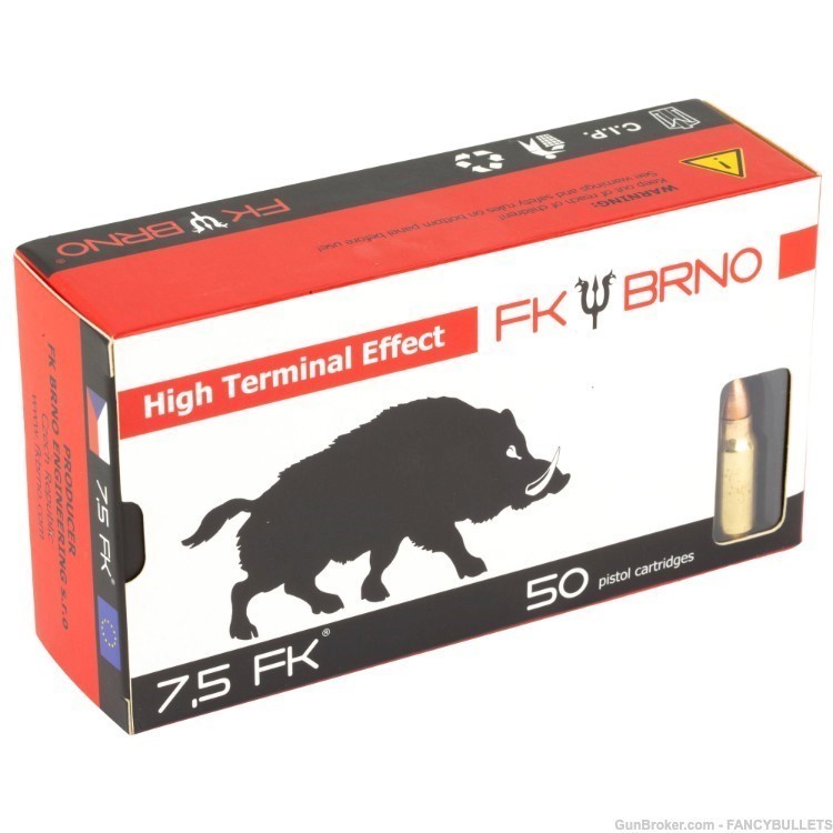 600RDSK BRNO, F5 Ammo, 7.5 FK, 95 Grain, Hollow Point,  PENNY START-img-1