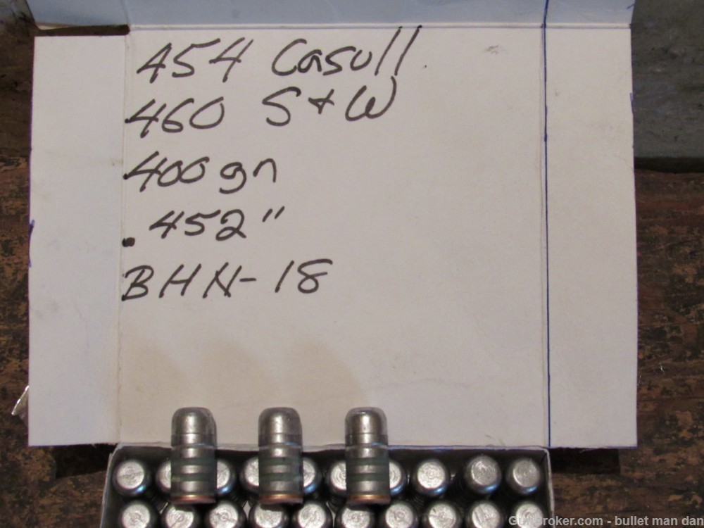 454 Casull 460 S&W 400gn bullets .452" BHN-18-img-0