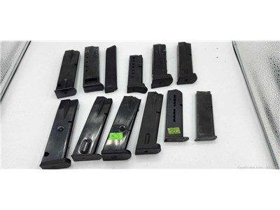 Bulk Lot Of 12: Used Pistol Magazines - Varying Makes And Models 