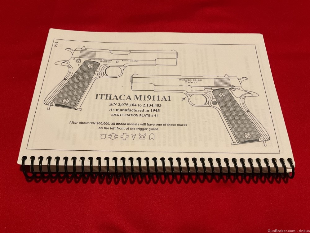 Ithaca 1911A1 WW2 U.S. Military 1945  45acp excellent condition 1911, Colt-img-30