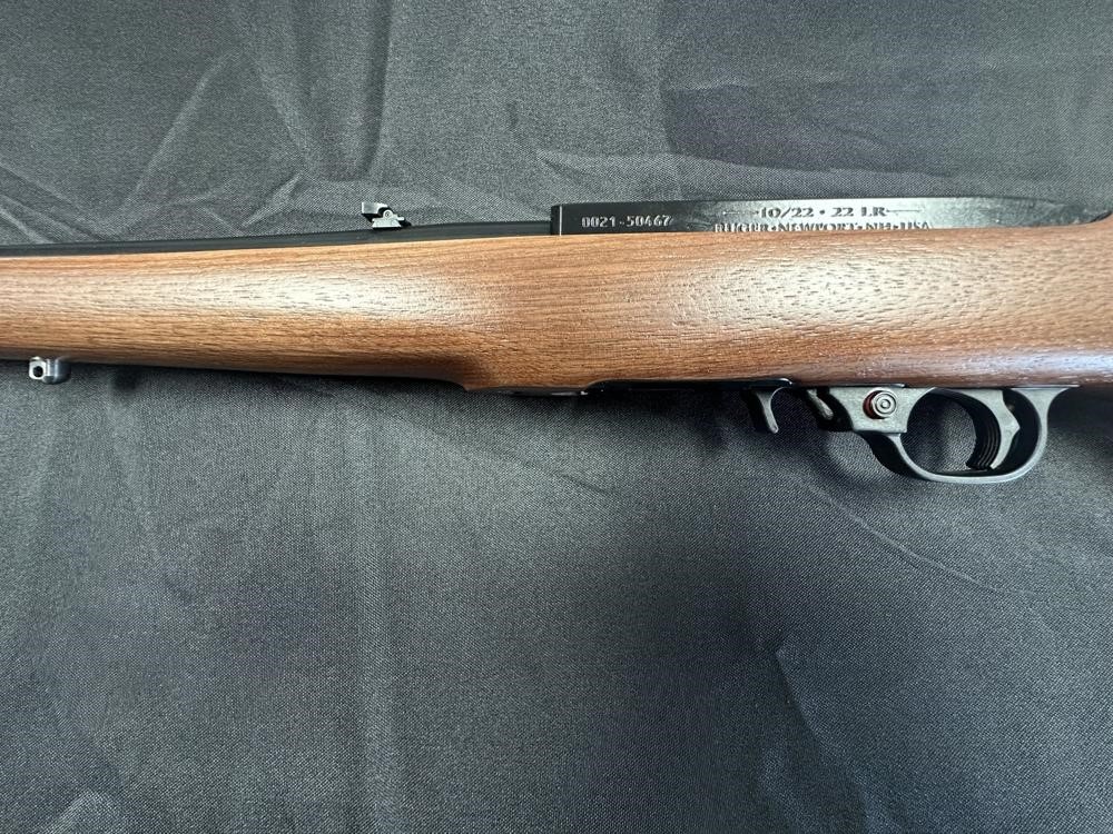 Ruger 10/22 Carbine 1103 22 LR 18.5" Satin Black, Custom Walnut Bass Stock-img-5