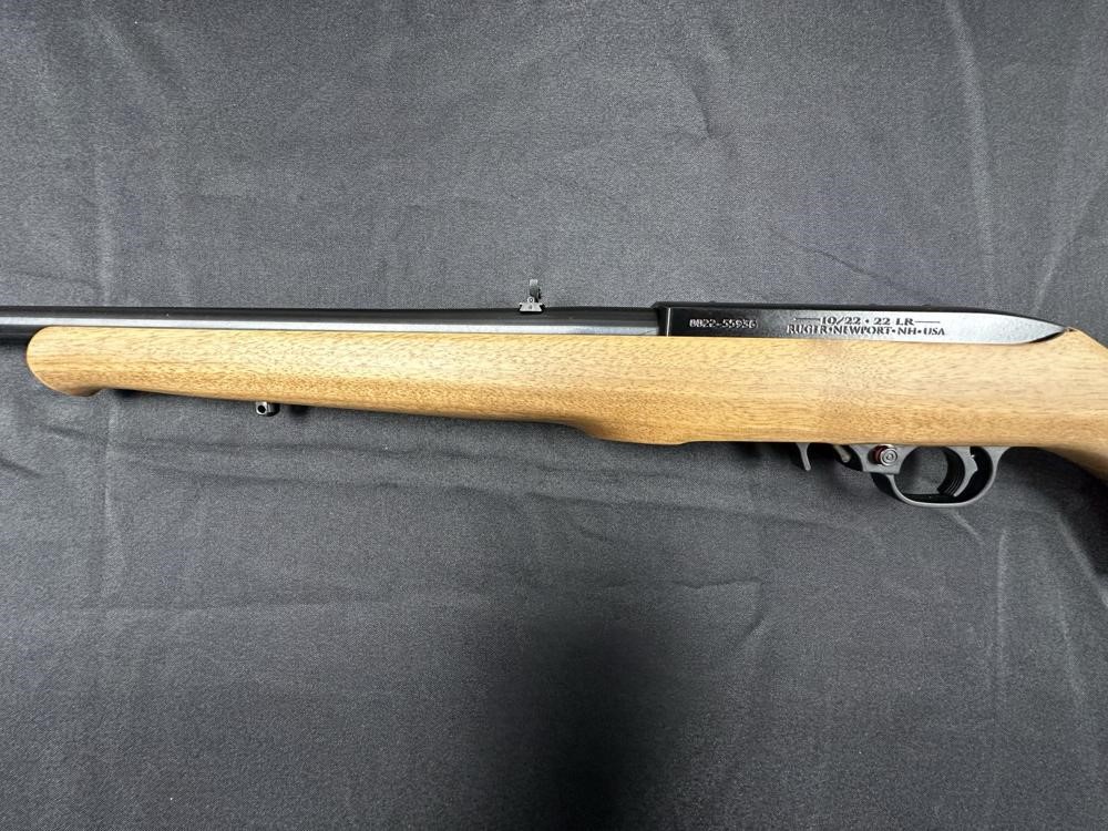Ruger 10/22 Carbine 1103 22 LR 18.5" Satin Black, Custom Mule Deer Stock-img-6