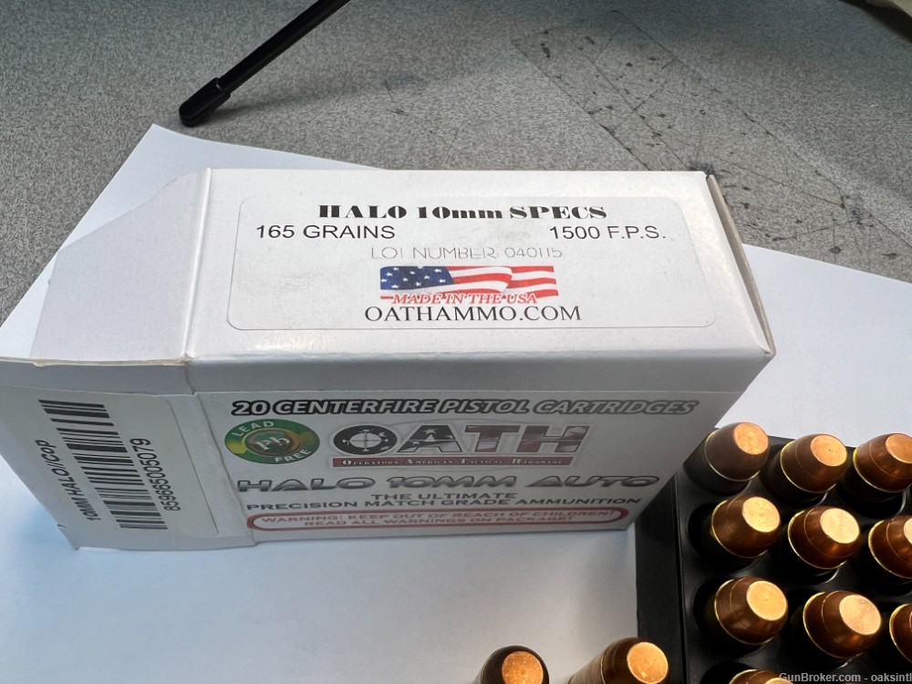 Oath Halo 10mm personal defense 165gr 20rds-img-1