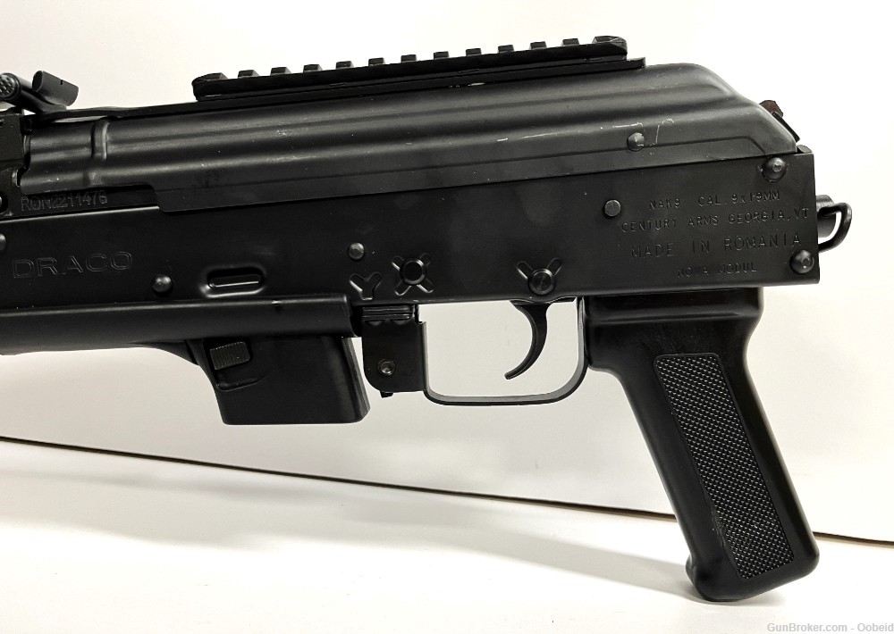 Century Arms Draco NAK9 Pistol 9mm Glock Compatible Mag AK Romania -img-10