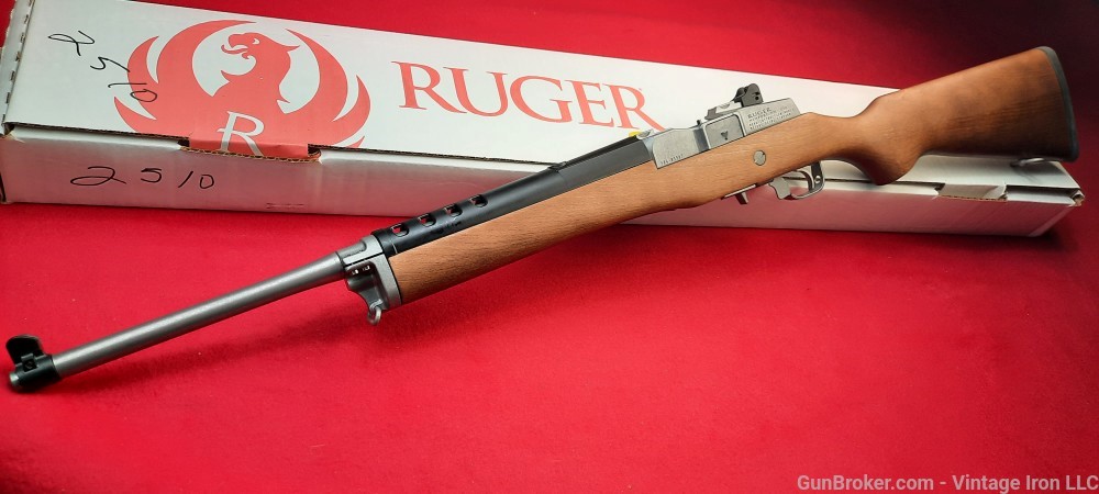 Ruger Mini 30 7.62x39 Matte Stainless & Wood NIB! NR-img-0