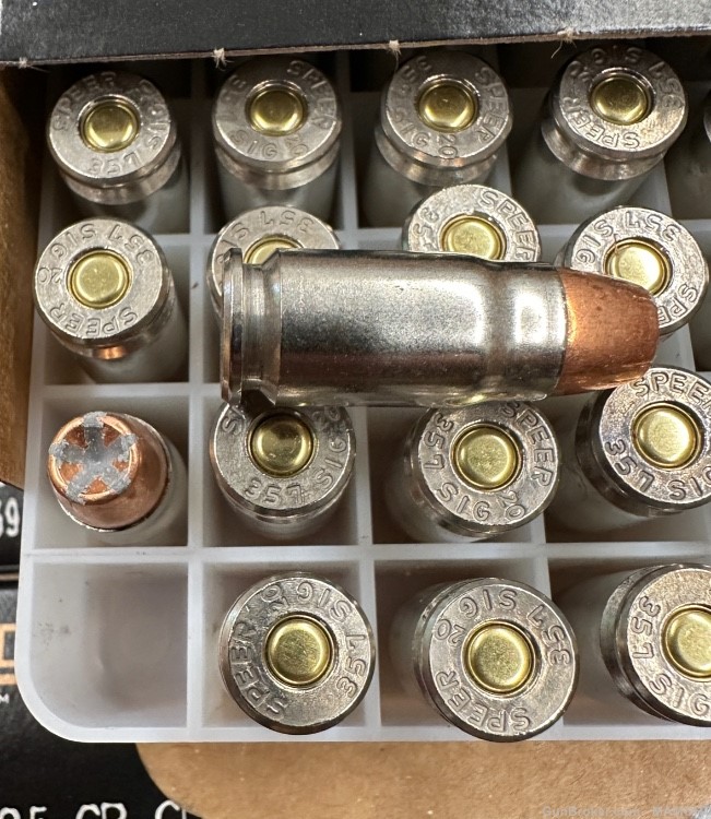 1,000 rds .357 SIG Speer Gold Dot 125 grain GDHP new ammunition 357 ammo-img-1