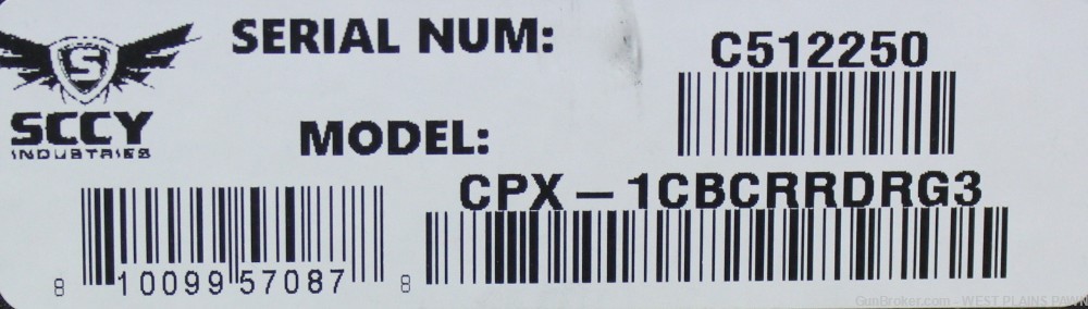 NIB SCCY CPX-1 SEMI AUTO PISTOL, 9MM, 3.1" BRL, 10 RND-img-3