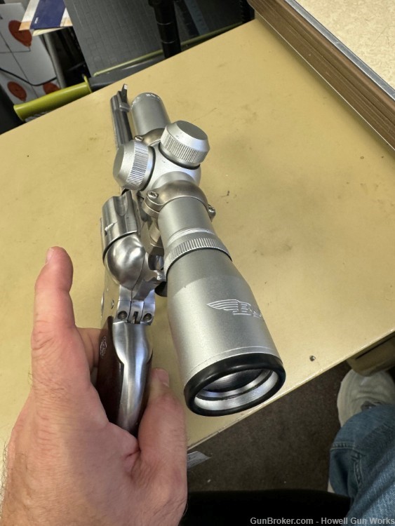 Ruger Blackhawk .357 magnum Stainless 6 5/8" barrel with Scope-img-4