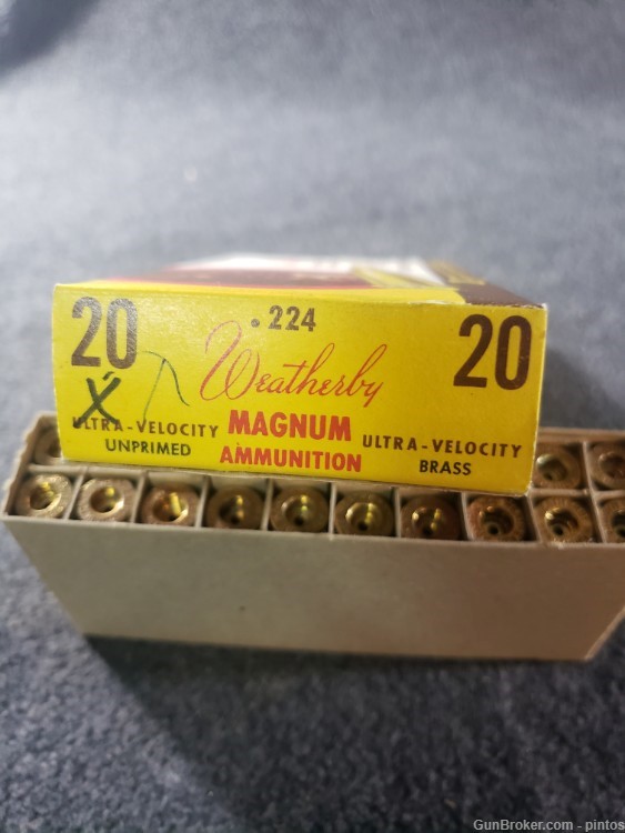 Factory Weatherby 224 Weatherby Mag brass - 20 rounds-img-6