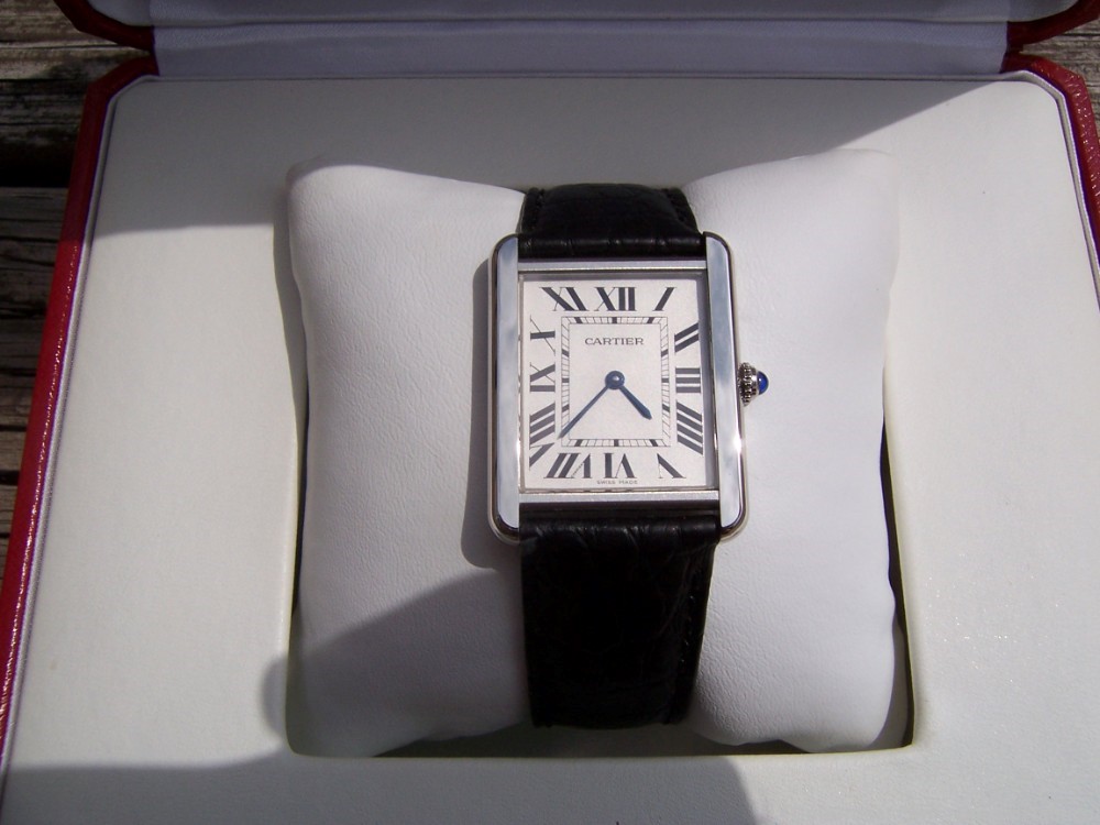 Cartier Tank Solo Men's Watch, New Old Stock / Mint Condition-img-4