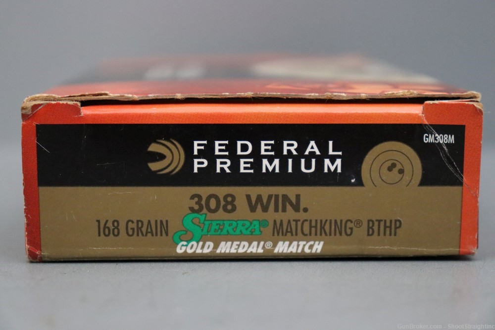 Lot O' Federal Premium 168gr Sierra Matchking BTHP 308Win [20rds]-img-3