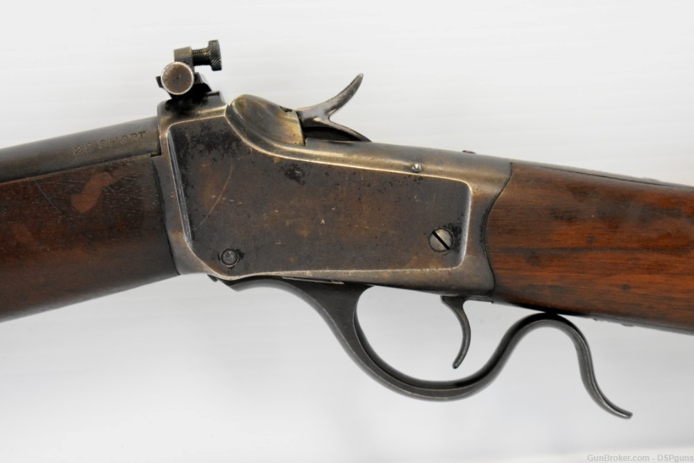 Winchester 1885 Low Wall U.S. Mark .22 Short Single Shot Rifle - Circa 1918-img-29