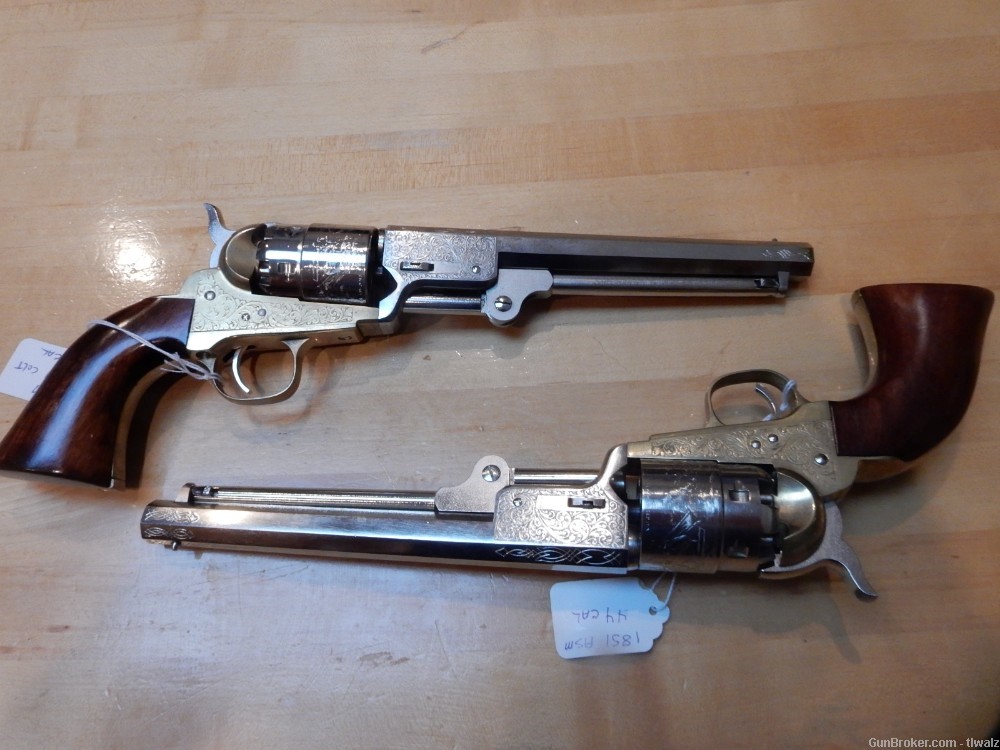 PAIR of ASM copies od Colt 1851 .44 cal Revolvers engraved-img-5