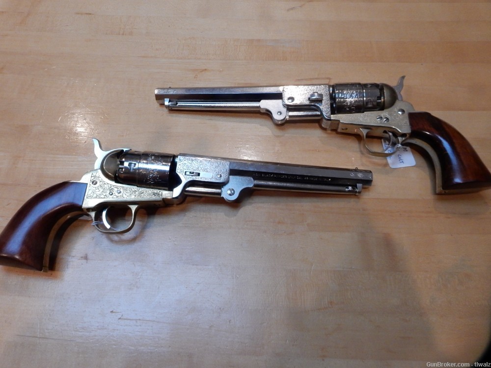 PAIR of ASM copies od Colt 1851 .44 cal Revolvers engraved-img-0