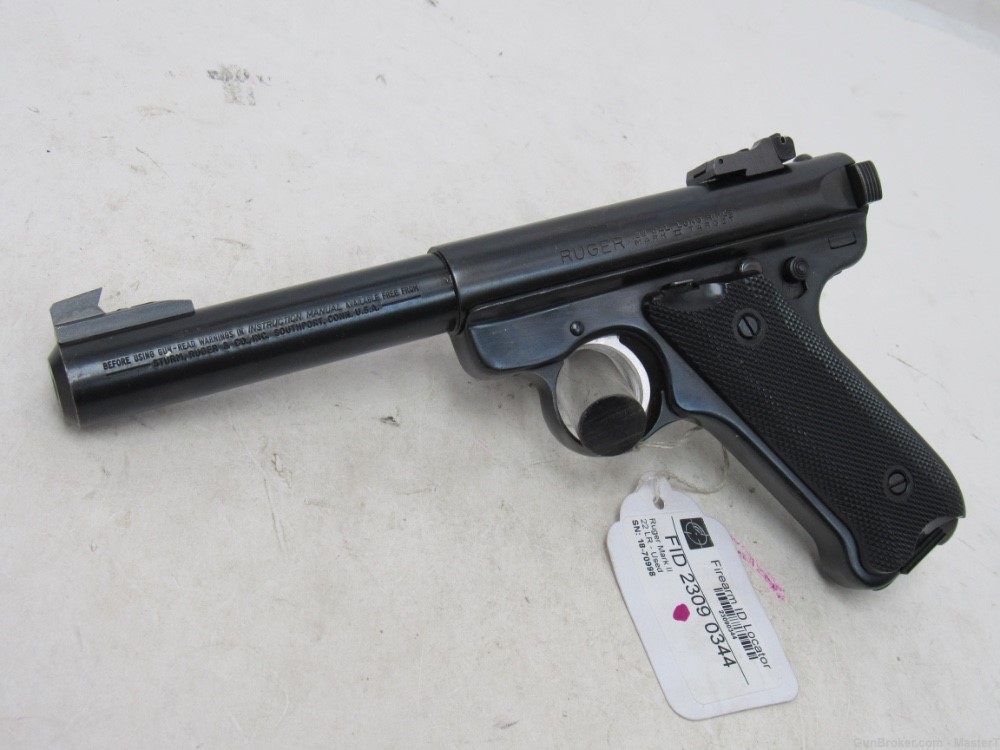 Ruger Mark II Target 5 1/2" Bull Brl 22LR $.01 Start No Reserve-img-0