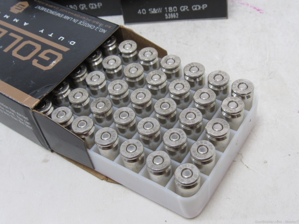 250 rds 5 Boxes Speer LE Gold Dot 180 gr Hollow Point 40 S&W No Reserve-img-2