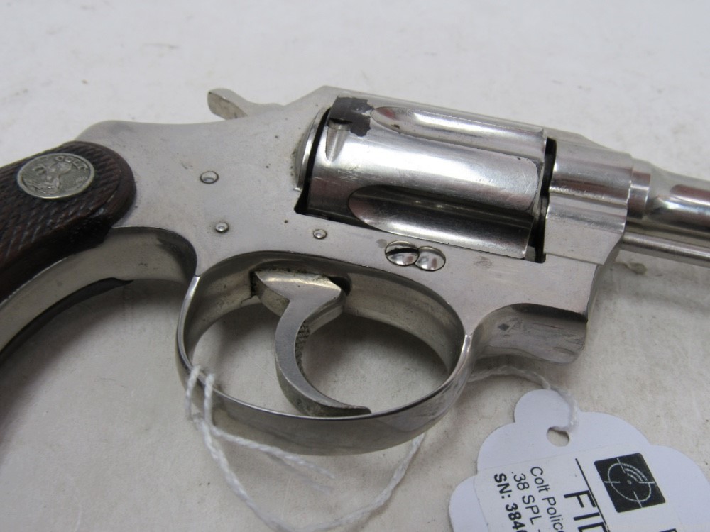  Nickel Colt Police Positive 38 spl w/4”Brl Mfg 1930 $.01 Start No Reserve-img-14
