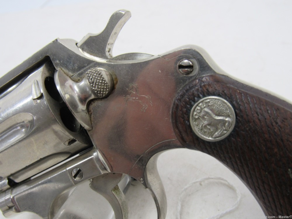  Nickel Colt Police Positive 38 spl w/4”Brl Mfg 1930 $.01 Start No Reserve-img-4