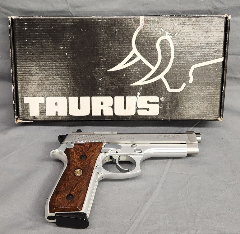 Taurus PT100 AFS pistol .40 S&W polished finish with box-img-31