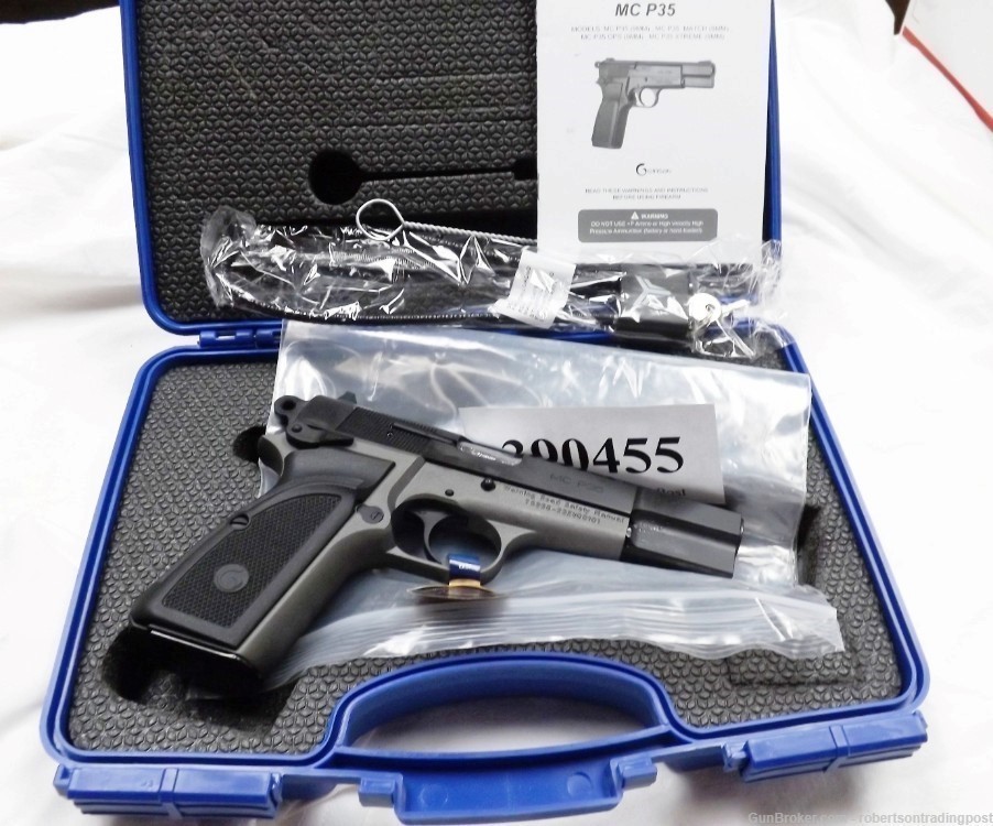 Girsan EAA 9mm Browning Hi-Power Clone 390455 MCP35 Titanium Black -img-2