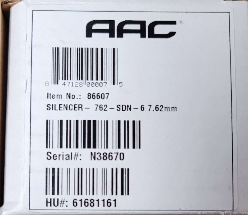 AAC 762-SDN-6 7.62MM Silencer 51T - Advanced Armanent-img-0