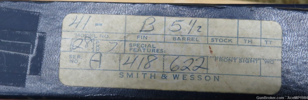 Vintage Smith and Wesson Model 41 .22LR 22 LR 5 1/2" W/Box 2 Mags Beautiful-img-8
