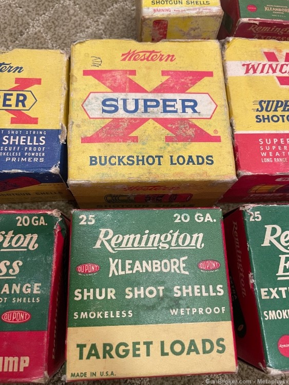 Vintage Shotshell Box Collection - mixed full and partial boxes.  -img-1