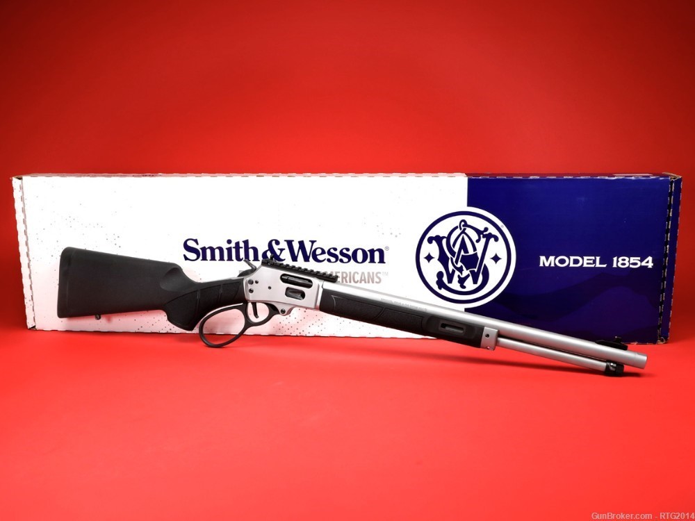 Smith & Wesson 1854 Lever Action 44 Magnum Threaded Barrel, XS Ghost Rings-img-0