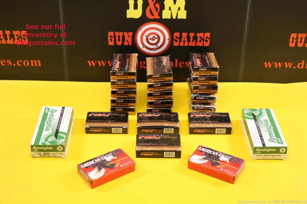 460 ROUNDS .223 REM PMC REMINGTON FEDERAL AMERICAN EAGLE 55 GR FMJ-img-0