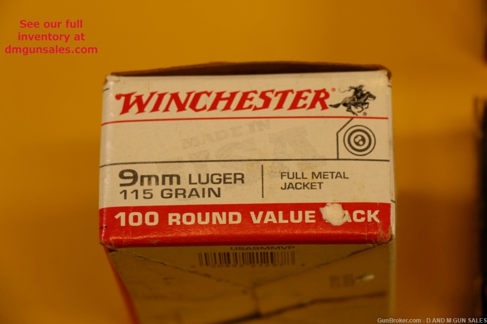 AMMO LOT 300 ROUNDS WINCHESTER FEDERAL PMC 9MM 115GR FMJ AMMO-img-1