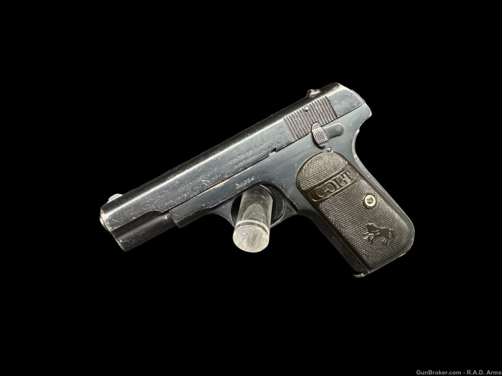 ORIGINAL CONDITION 1920 Colt Model 1908 Pocket Hammerless .380 Great Bluing-img-2