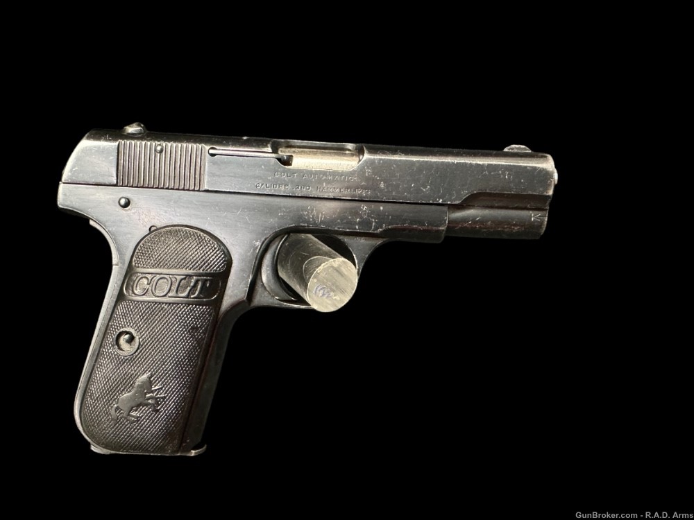 ORIGINAL CONDITION 1920 Colt Model 1908 Pocket Hammerless .380 Great Bluing-img-14