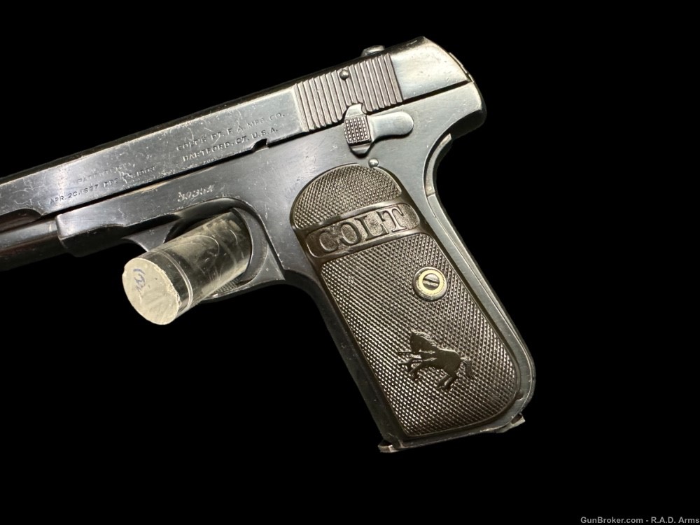ORIGINAL CONDITION 1920 Colt Model 1908 Pocket Hammerless .380 Great Bluing-img-8