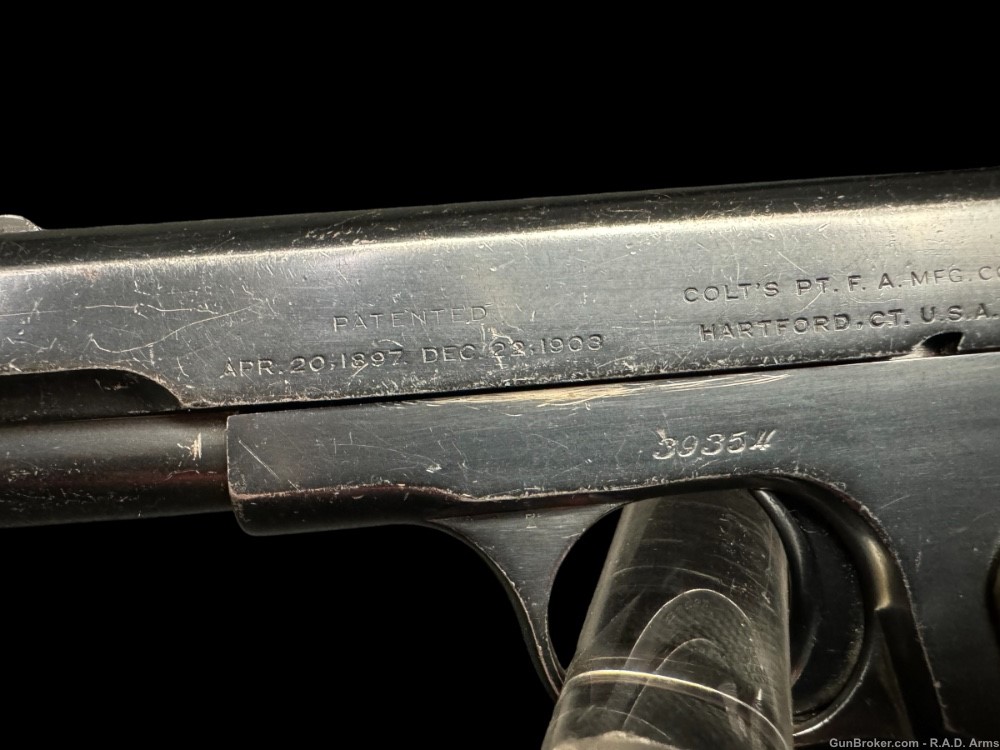 ORIGINAL CONDITION 1920 Colt Model 1908 Pocket Hammerless .380 Great Bluing-img-7
