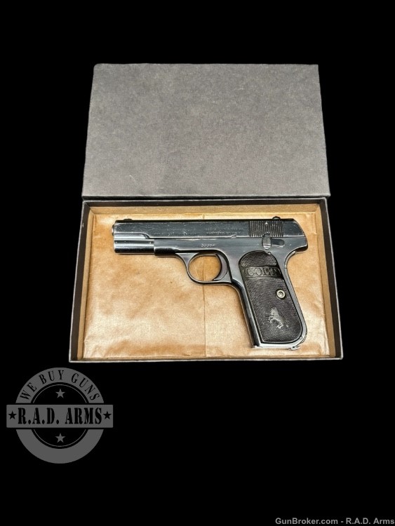 ORIGINAL CONDITION 1920 Colt Model 1908 Pocket Hammerless .380 Great Bluing-img-0