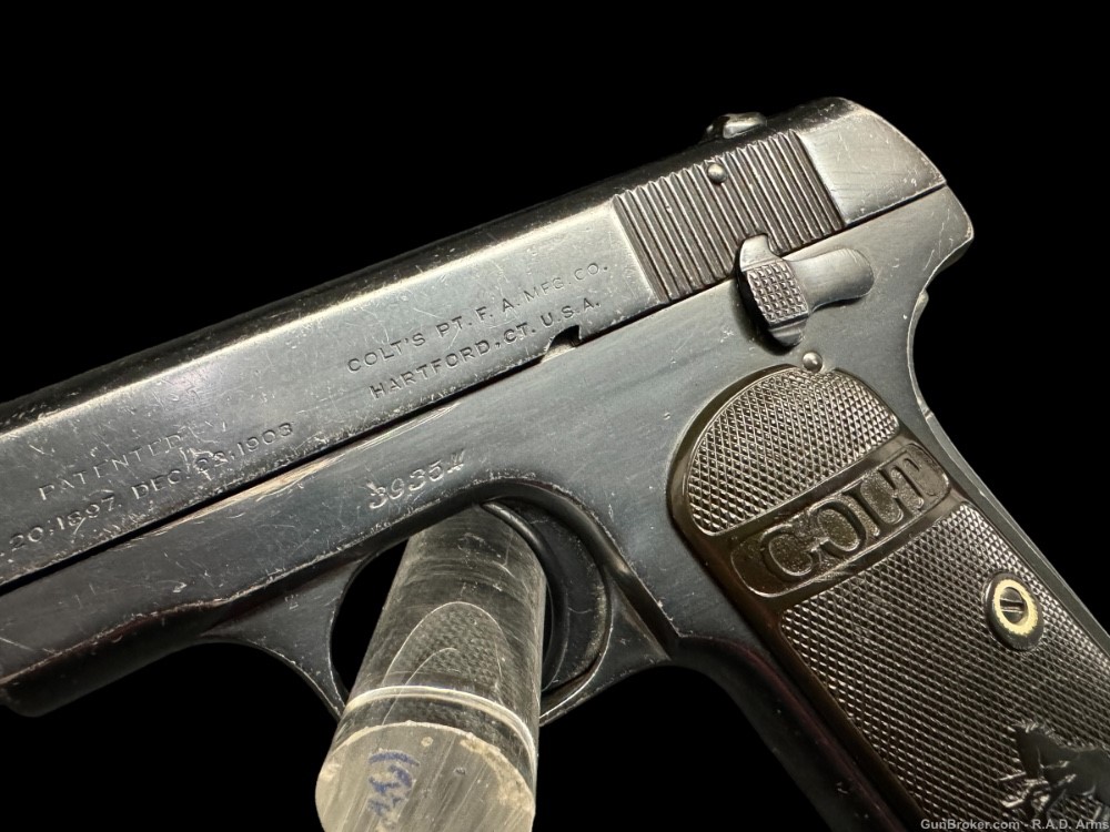 ORIGINAL CONDITION 1920 Colt Model 1908 Pocket Hammerless .380 Great Bluing-img-3