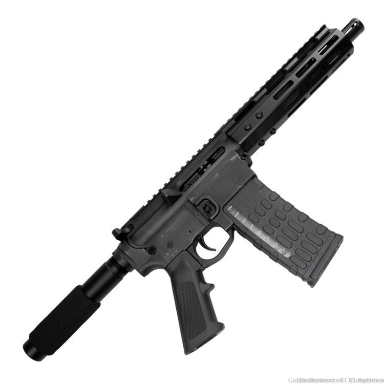 AR-15 300 Blackout AR15 Pistol 7.62x35mm AR w/ 7 In. M-Lok Rail New in Box!-img-0