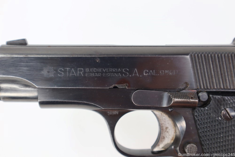 Rare Nice Spanish Star BM CSP Marked 9mm Pistol W/ 1 Magazine Made In Spain-img-7